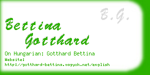 bettina gotthard business card
